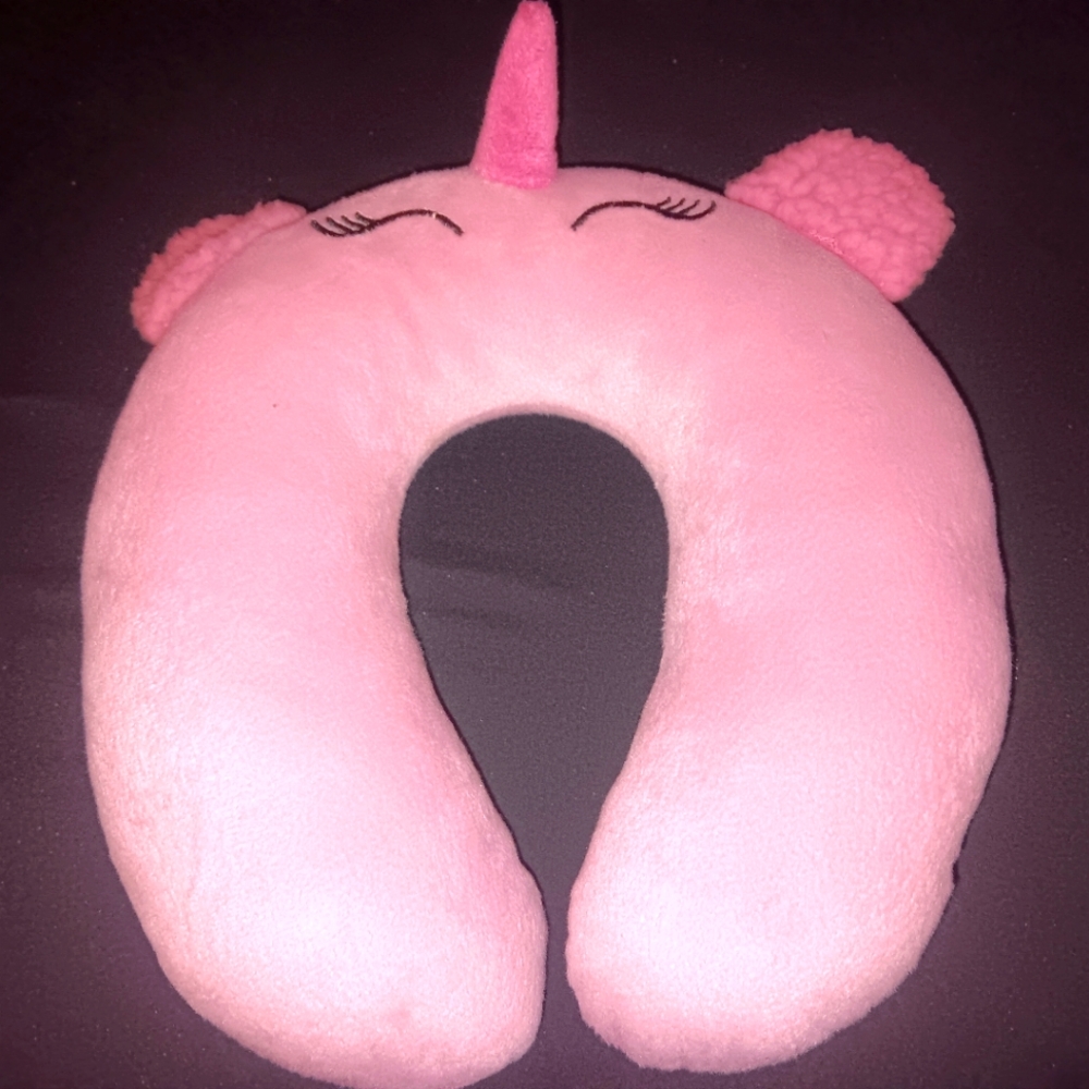 Infant neck support,  unicorn design